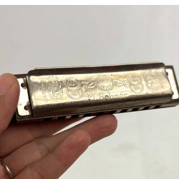 Vintage M Hohner's Harmonica Marine Band Germany Key of C - Picture 5 of 16